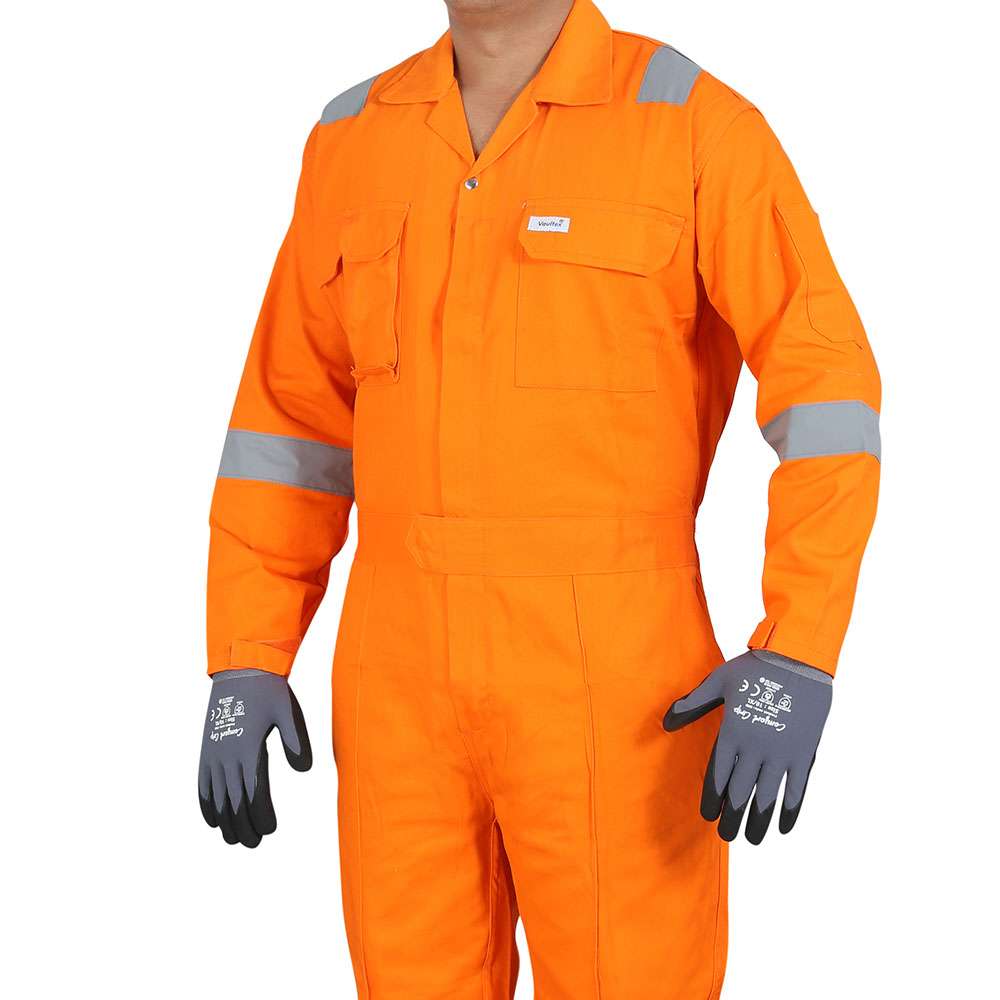 Vaultex ADN 290GSM Cotton Coverall , Orange, Small 1