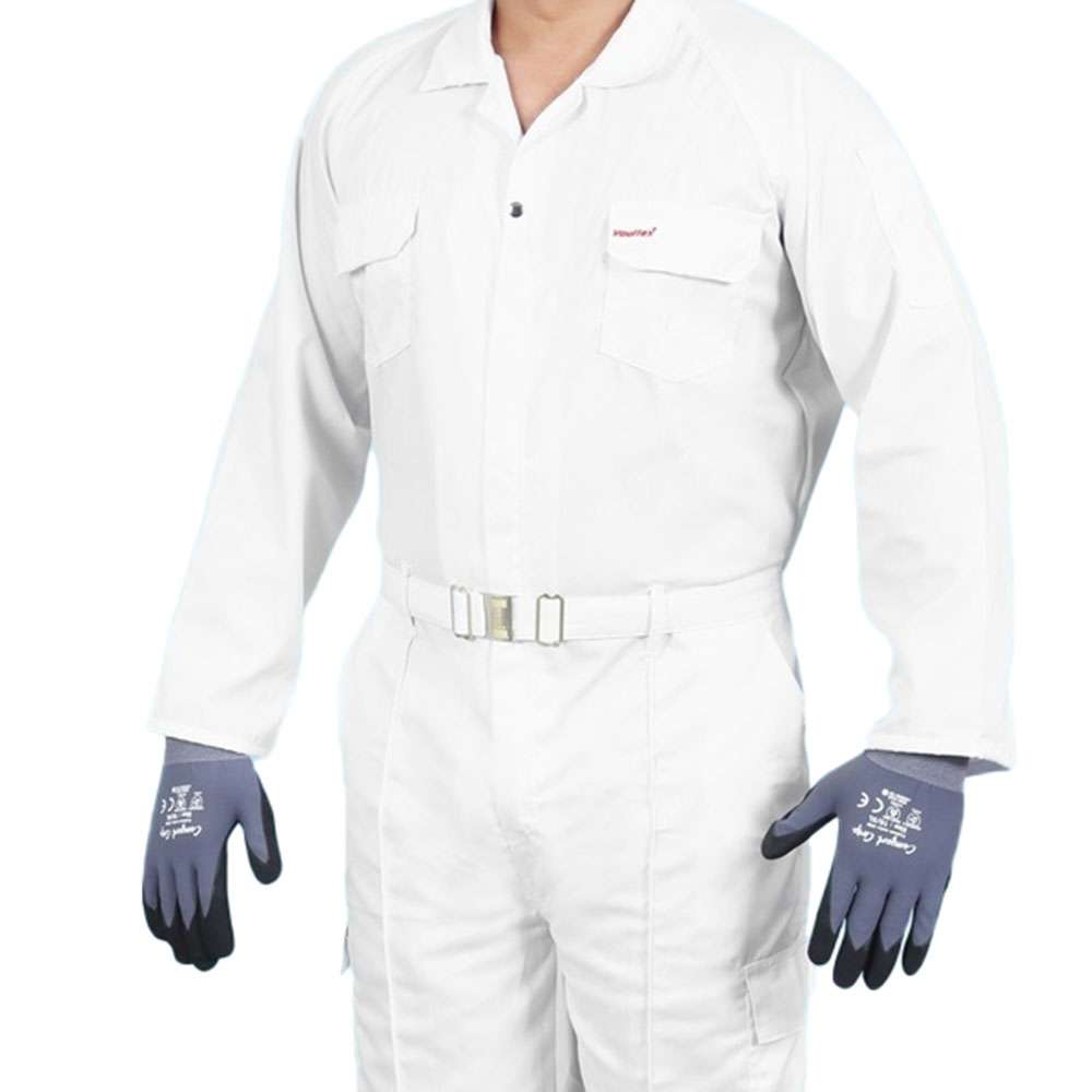 Vaultex PER 190GSM Twill Coverall, White 1