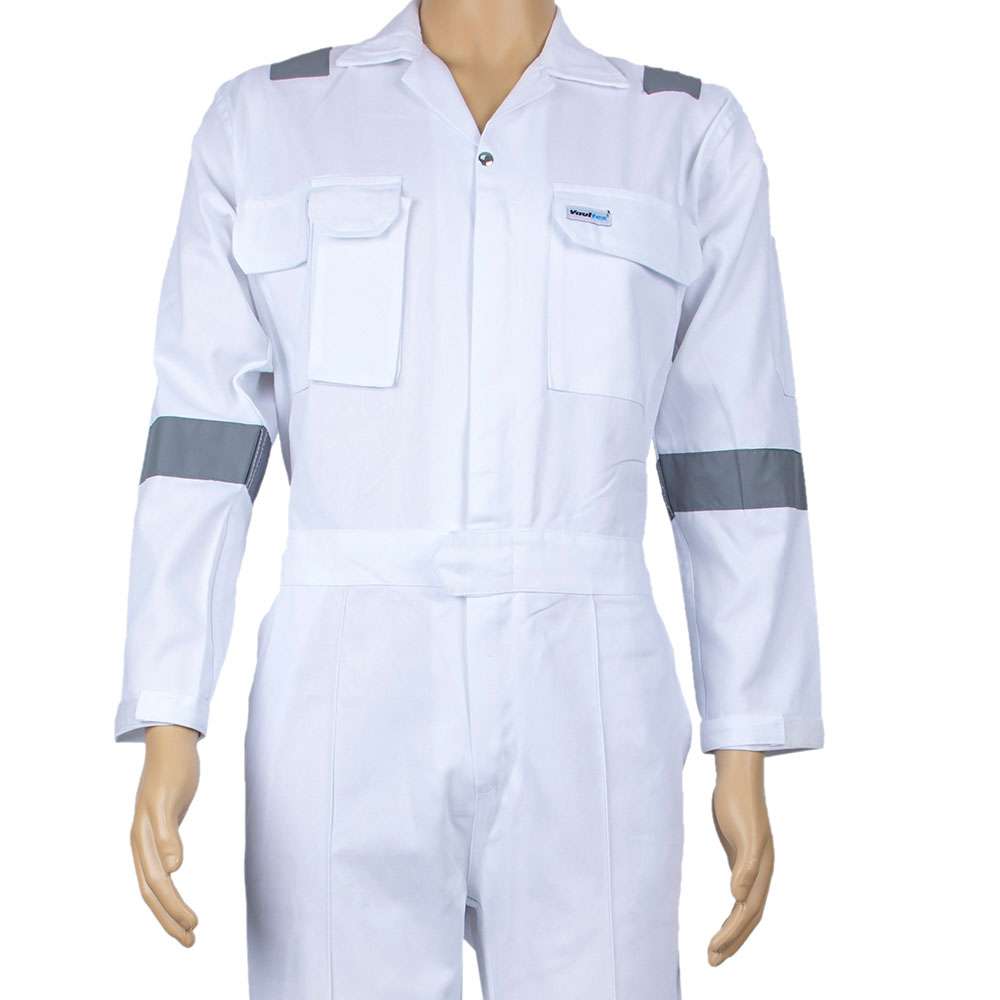 Vaultex VTH 240GSM Cotton Coverall , White, 4XL 1