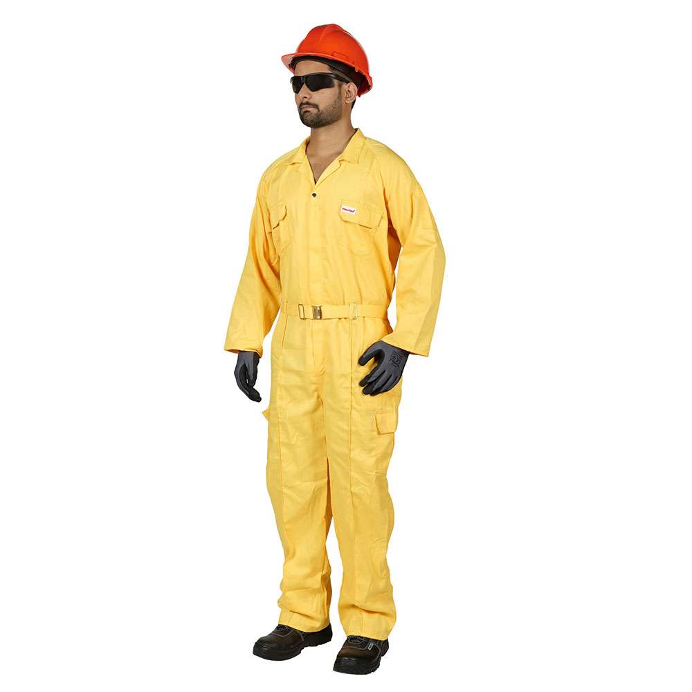 Vaultex 1YV 190GSM Twill Coverall, Yellow , 5XL 0