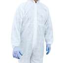Vaultex DCC Non-Medical Disposable Coverall, 30 GSM, Lightweight Protective Wear, White, Medium 1