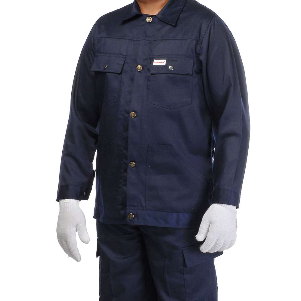 بنطال و سترة الحماية فولتكس (CNV) المصنوعة من نسيج قطني وزن (190GSM) باللون الأزرق البحري قياس (3XL) 1