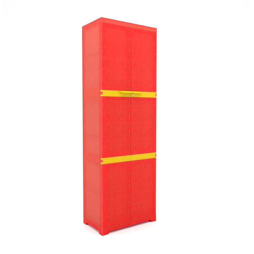 Nilkamal Freedom Mini Large Cabinet Bright Red/Yellow - FML 0