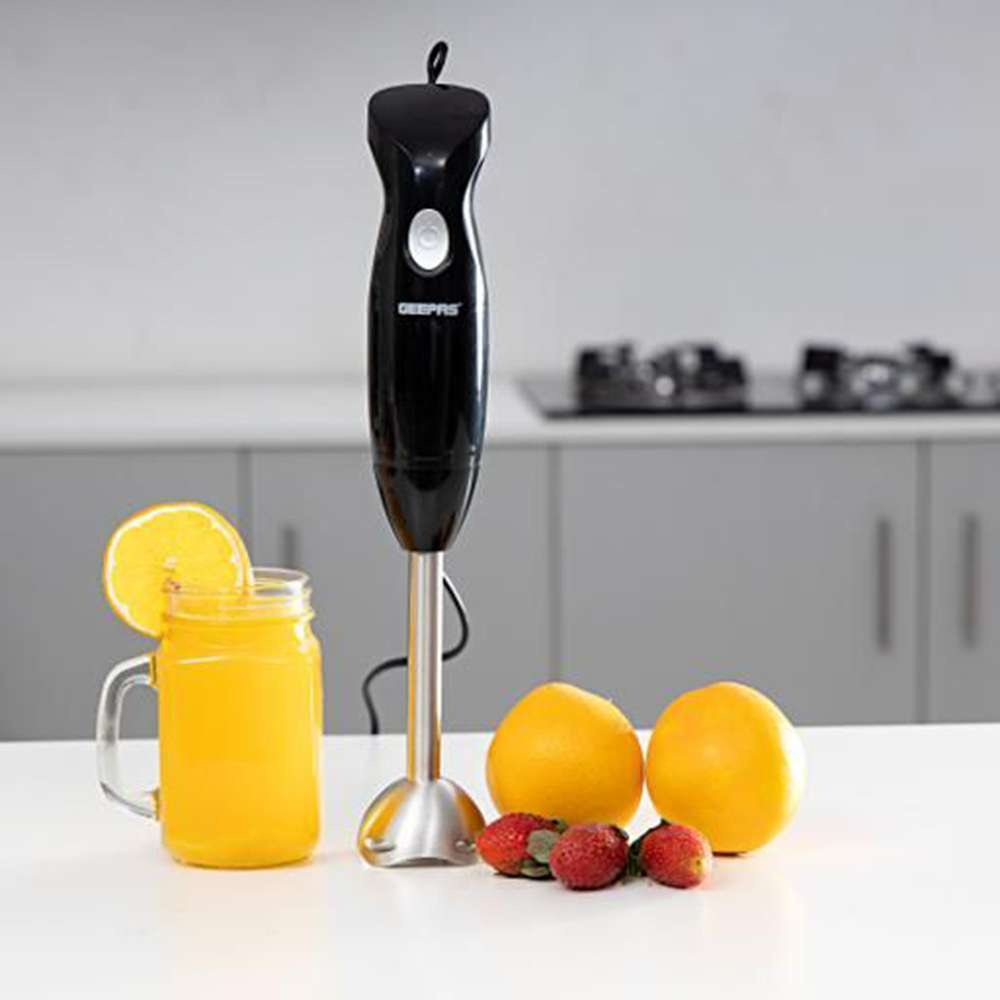 Geepas Hand Blender Dual Speed Control with Stainless Steel Blades 200W 5