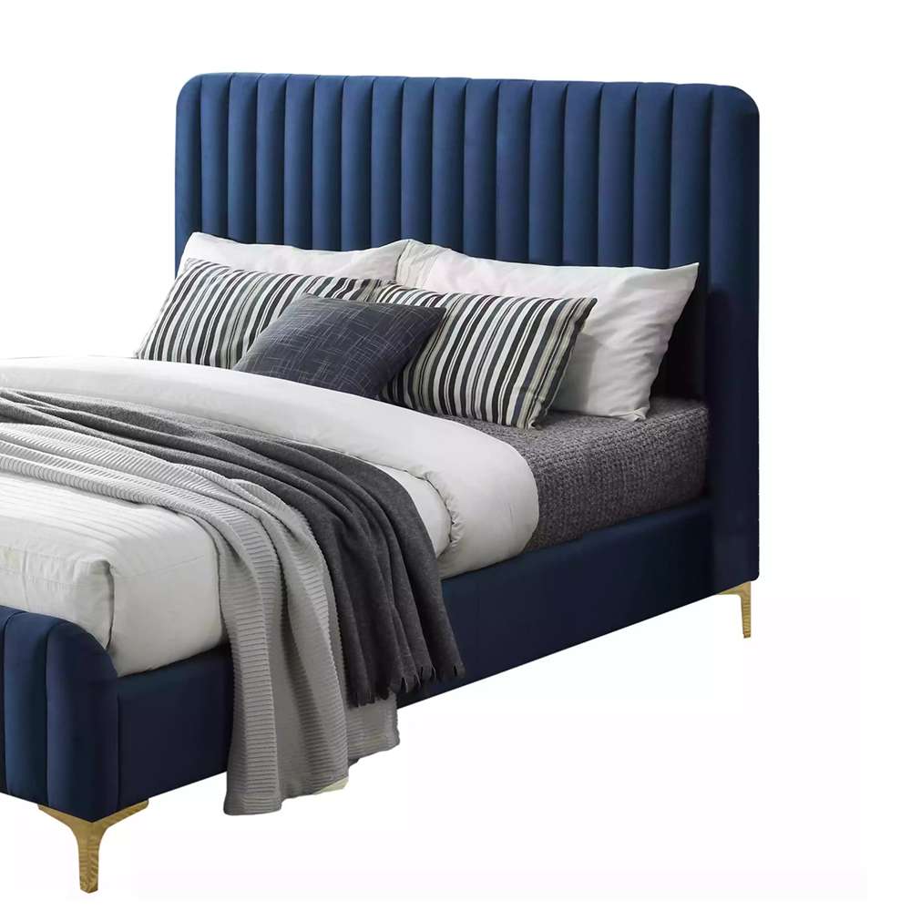 RoLucano Queen Bed - Navy Blue 3