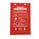 Workland IVM Fire Blanket 1.2 m X 1.2 m x 0.4 mm, Nylon Bag Pack 2
