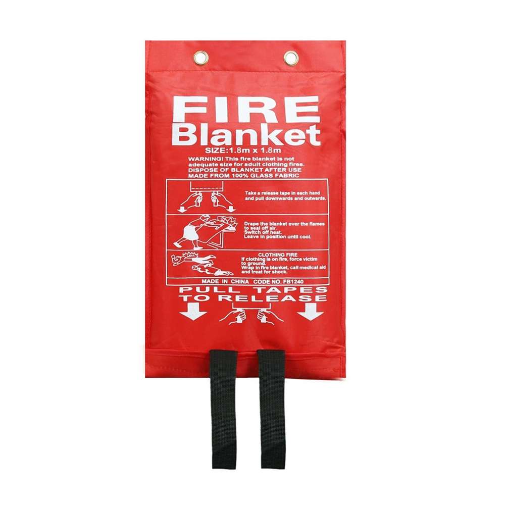 FB1240 Fire Blanket 1.2 m x 1.2 m x 0.5 mm, Nylon Bag Pack 1