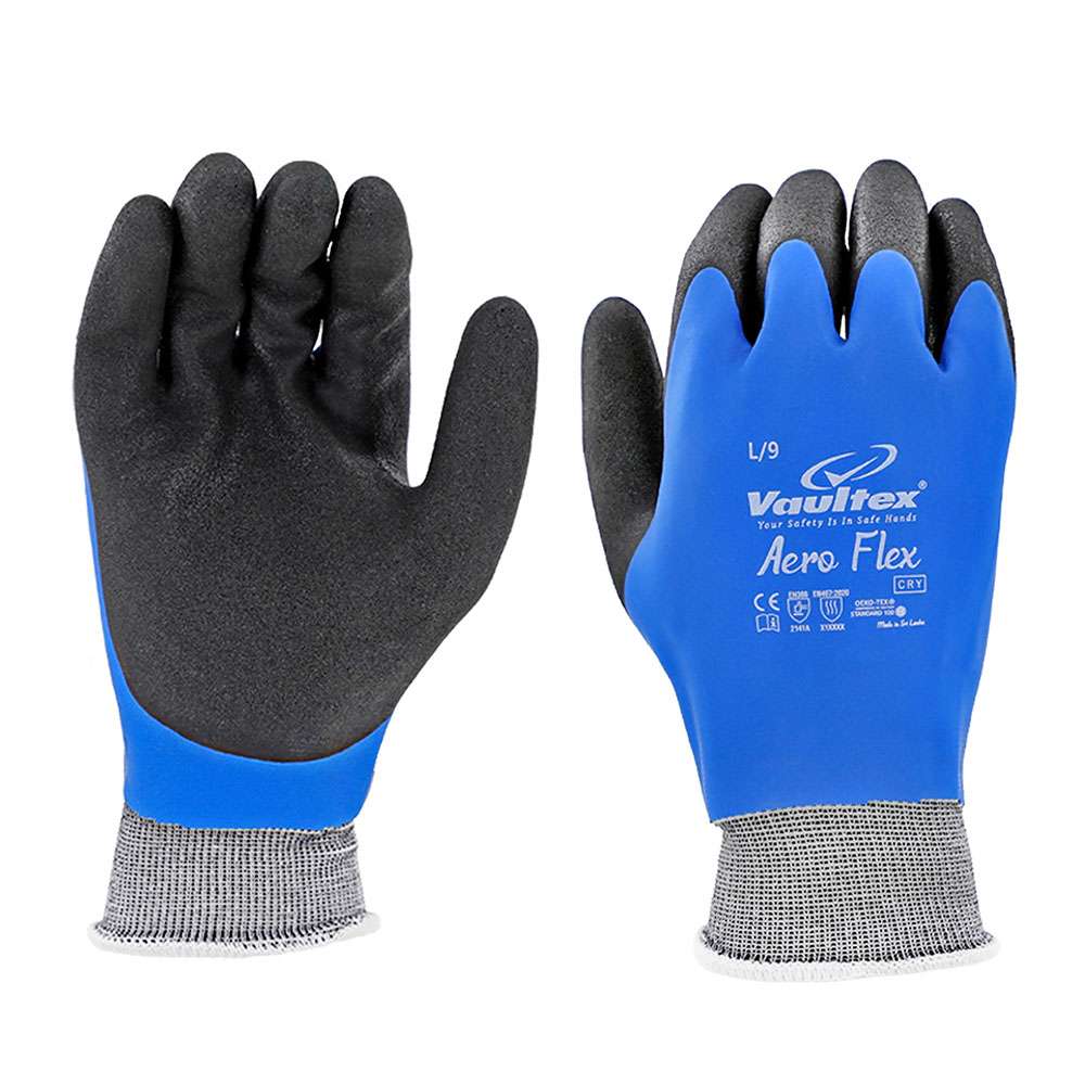 Vaultex CRY Aero Flex Double dipped Latex Gloves Size 2XL, 1Pair/Pack 2