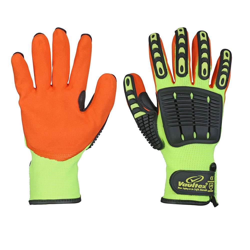 قفازات فولتكس (HAO) المقاومة للصدمات والمطلية بالنتريل مكونة من زوج واحد 2