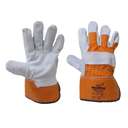 Vaultex JKC Single Palm Leather gloves Orange & Grey, 12Pair/Pack 2