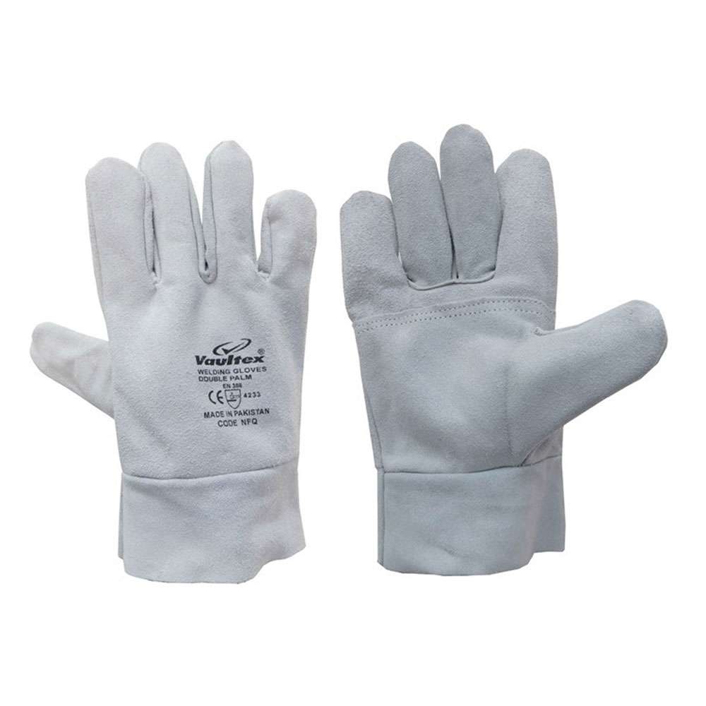 Vaultex NFQ double Palm Chrome Leather Welding gloves, 12Pairs/pack 2