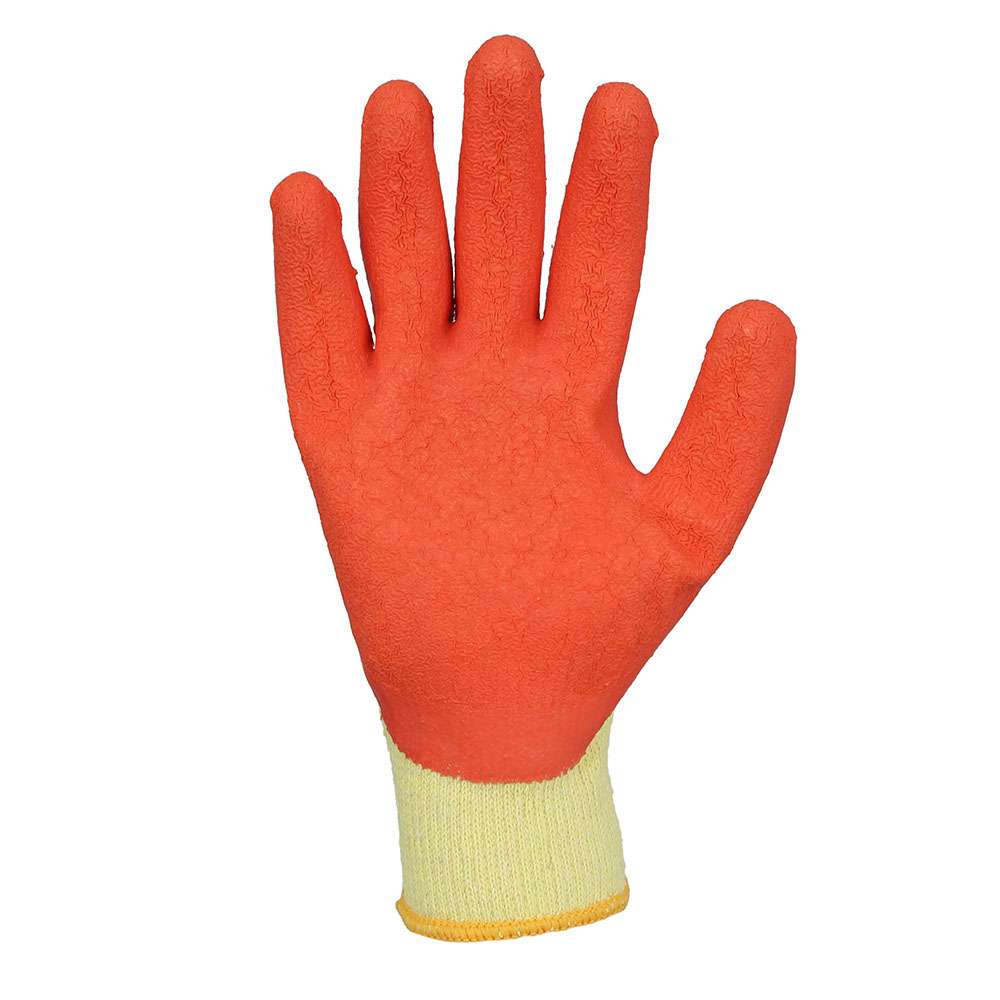 Vaultex OGL Latex Coated Gloves Orange & Yellow Size L, 12 Pair/Pack 3