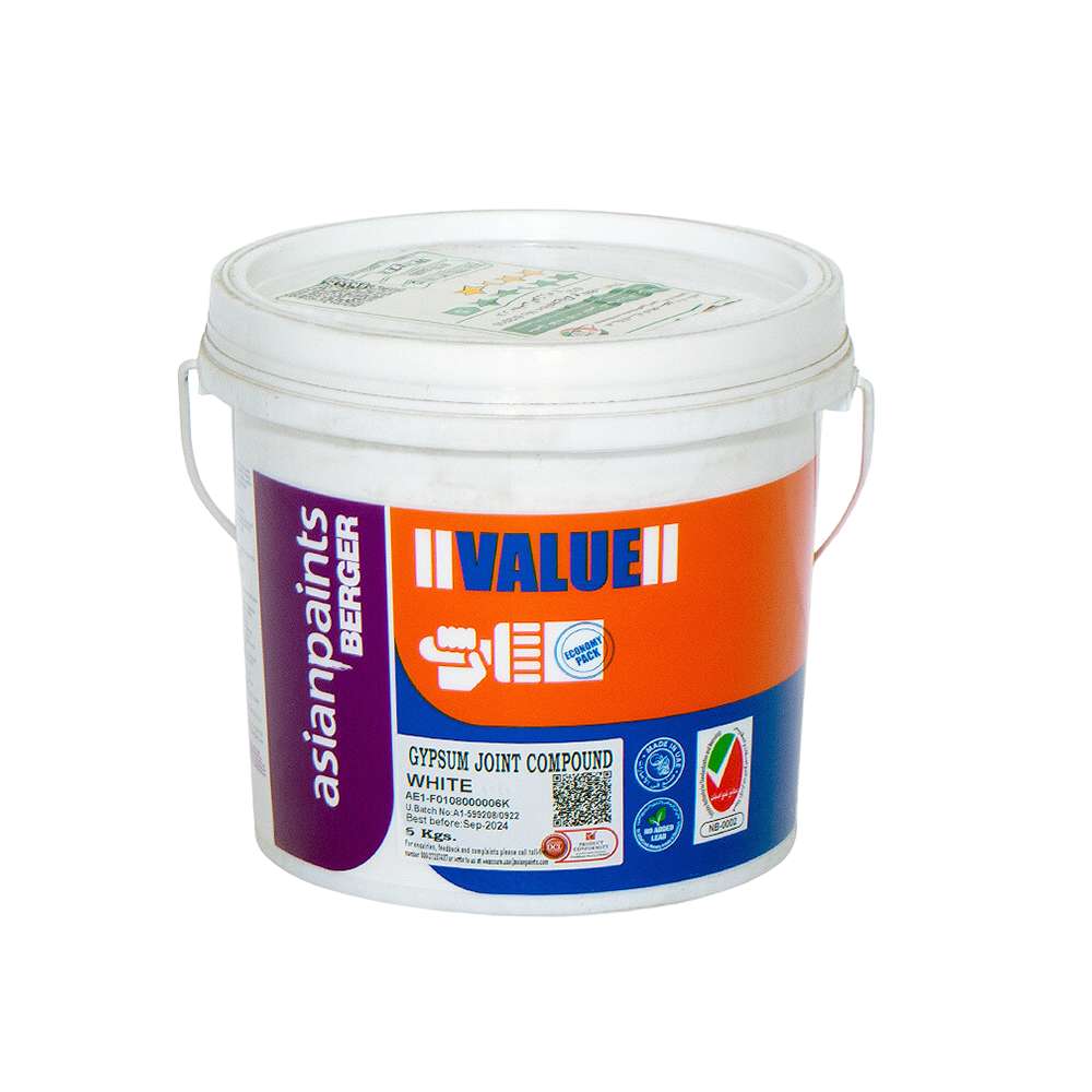 Asian Paints Berger Gypsum Joint Compound White 5Kg 1