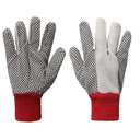 Vaultex VDA PVC Dotted gloves White/Red, 1147gm/Pack 12Pairs/Pack 2