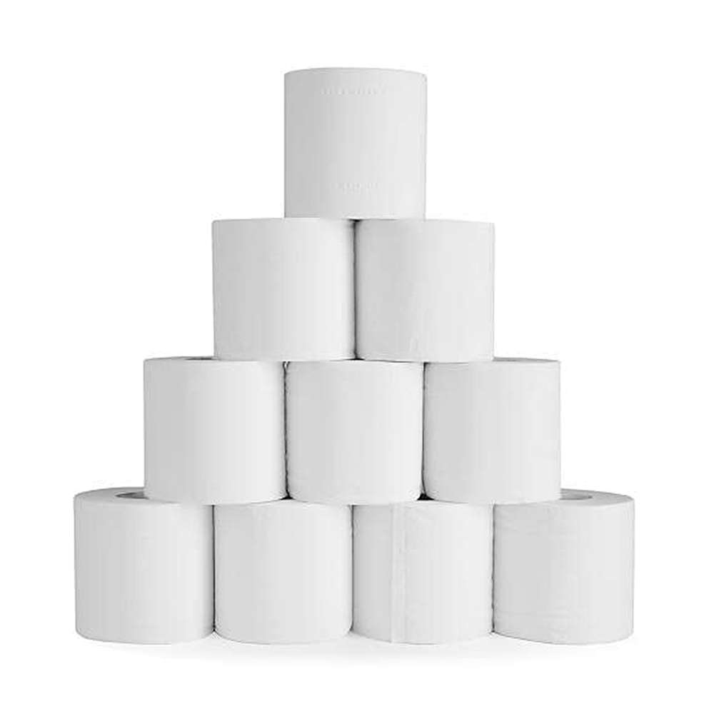 Fine Interfold Toilet Roll 300 Sheet Plain 1 Bale x 10 Pack x 10 Rolls 1
