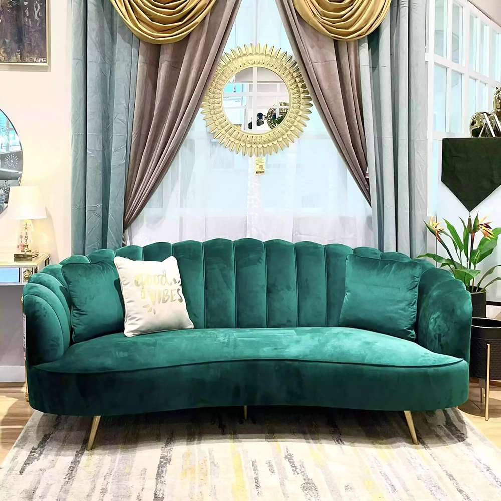 RoFiore 3 Seater Sofa Green 0