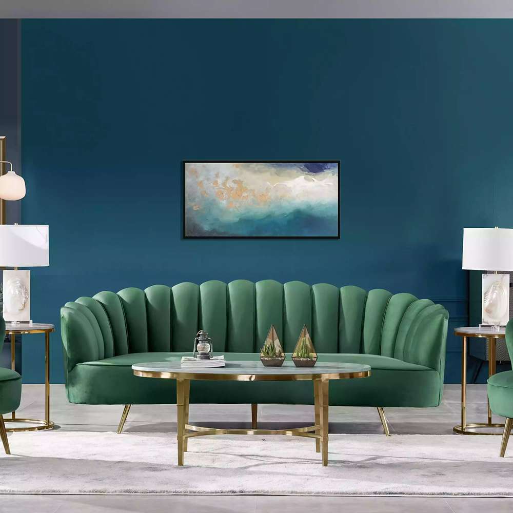 RoFiore 3 Seater Sofa Green 1