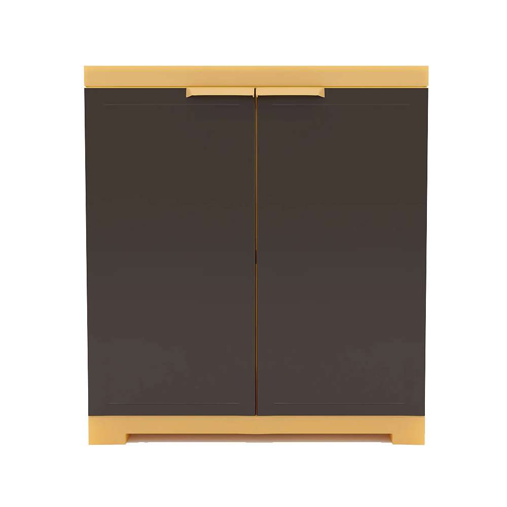 Nilkamal Freedom Mini Small Cabinet Weathered Brown And Biscuit - FMS 0