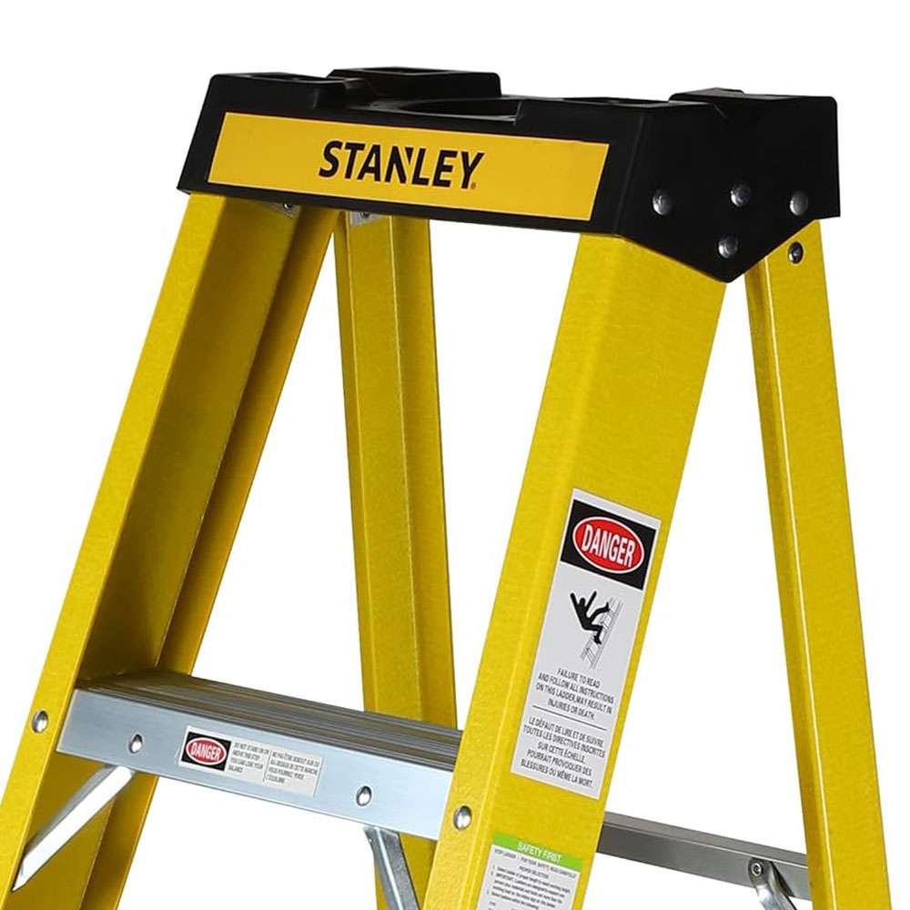 Stanley SXLDFG-010 Fibreglass 10 Step Ladder, Capacity 150Kg 1
