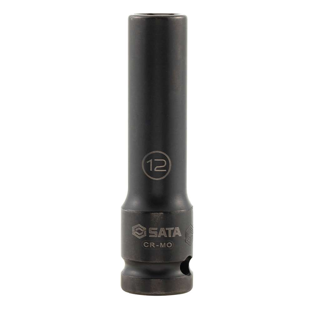 SATA SC34406T 1/2'' Drive 6 Point Thin Wall Impact Deep Socket 13mm 0