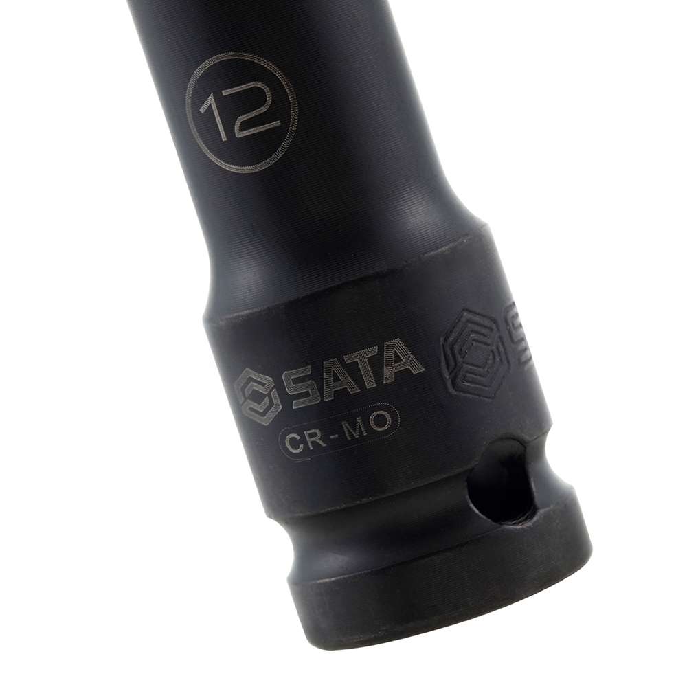 SATA SC34406T 1/2'' Drive 6 Point Thin Wall Impact Deep Socket 13mm 7