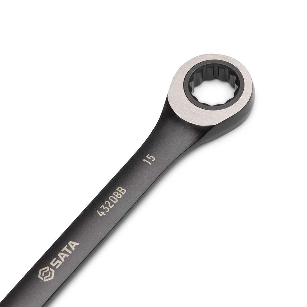 SATA ST08032 12-Piece Metric Combination Ratcheting Wrench Set - Black Edition 4