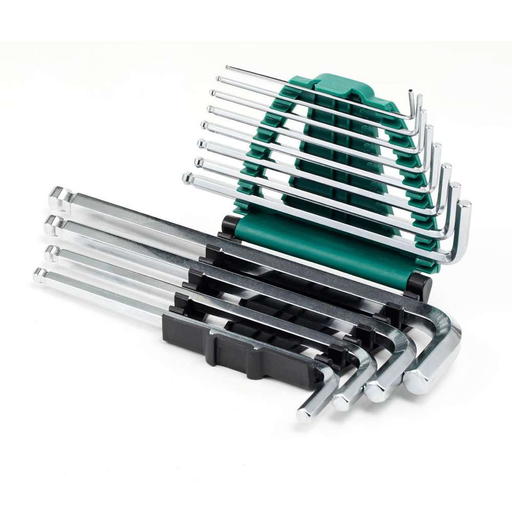 SATA ST09106SJ 12-Piece SAE Long Ball Point Hex Key Set 3