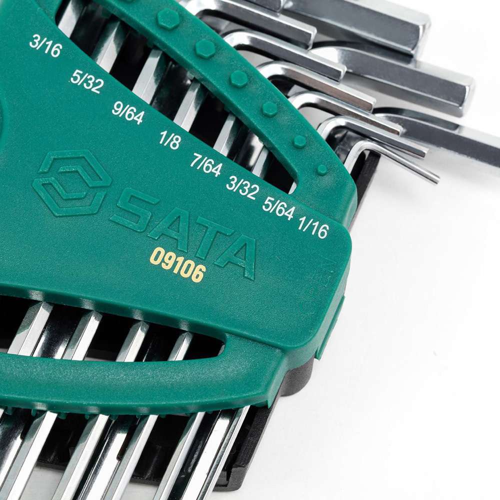 SATA ST09106SJ 12-Piece SAE Long Ball Point Hex Key Set 4