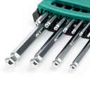 SATA GL09106 12-Piece SAE Long Ball Point Hex Key Set 7