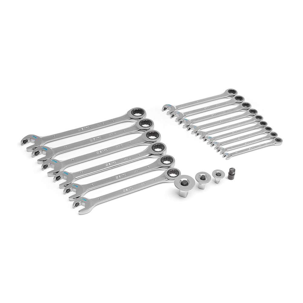 SATA GL09925 19-Piece Metric Double Ratcheting Combination Set 2