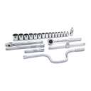 SATA ST09088SJ 22-Piece 1/2" Drive 12 Point SAE Socket Set 1