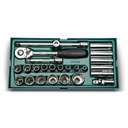 SATA GL09921 25-Piece 1/2" Drive 6 Point SAE Socket Tray Set 1