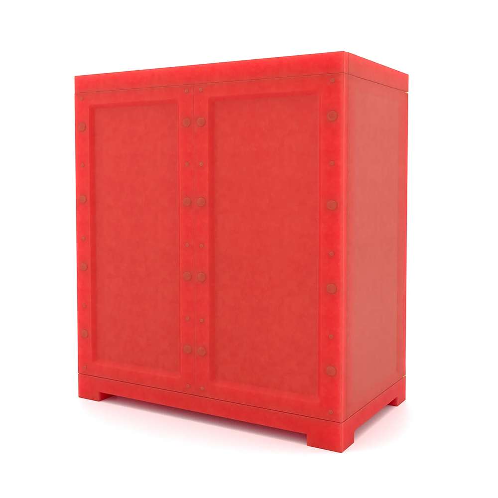 Nilkamal Freedom Mini Small Cabinet Bright Red/Yellow - FMS 2