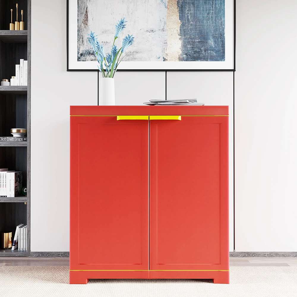 Nilkamal Freedom Mini Small Cabinet Bright Red/Yellow - FMS 4