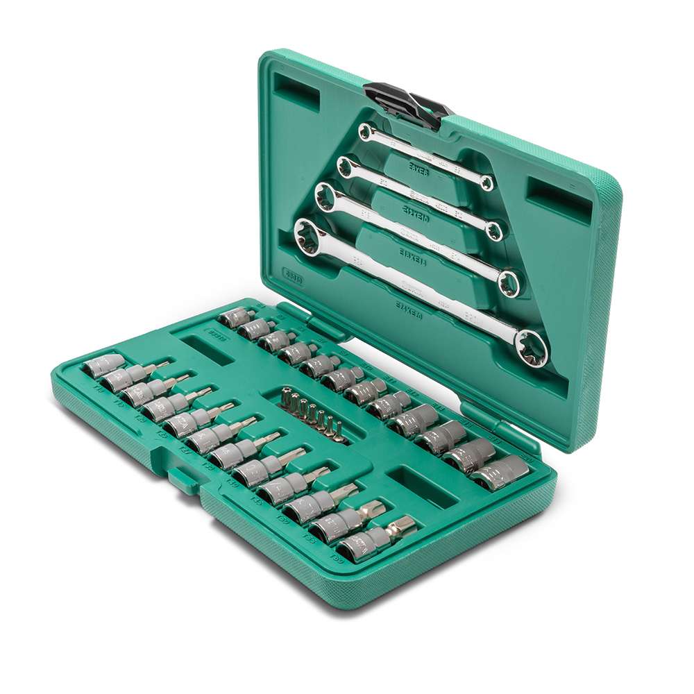 SATA ST09010SJ 35-Piece 1/4" and 3/8" Drive E-Torx Socket and Wrench Set 2