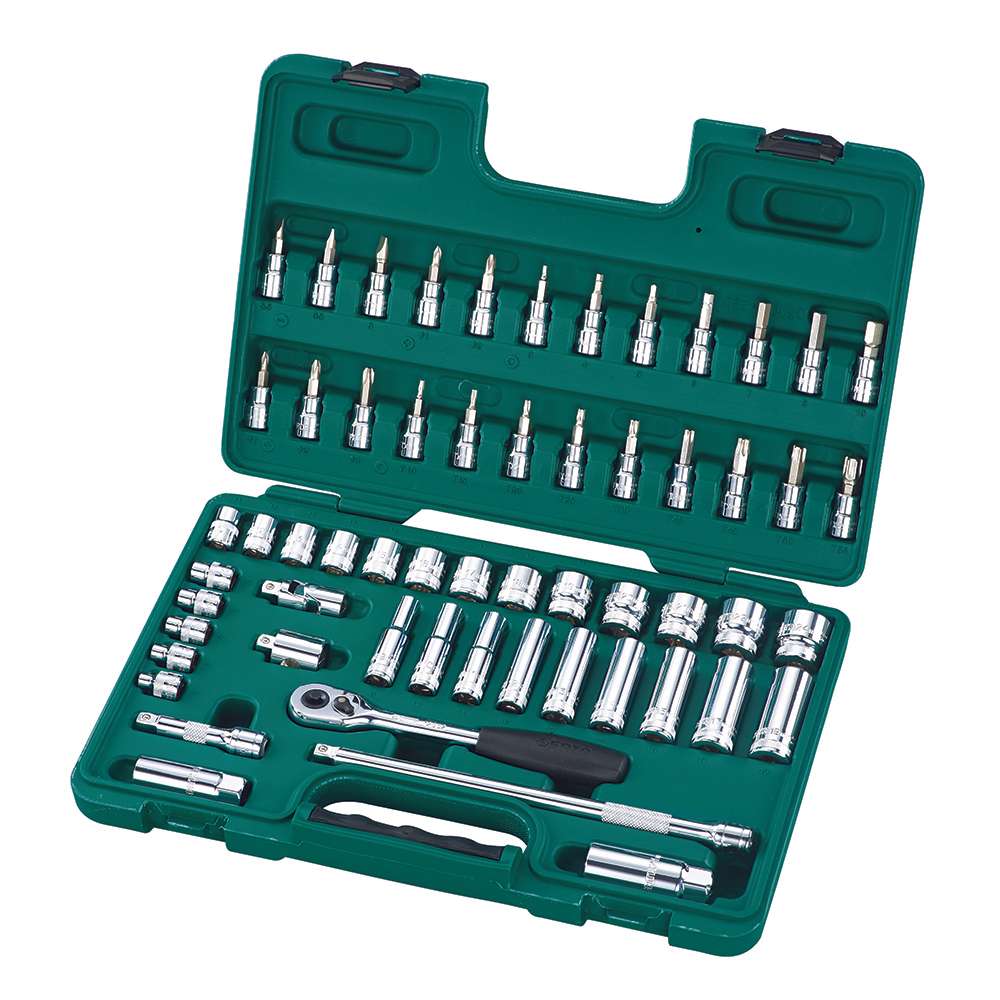 SATA ST09004SJ 60-Piece 3/8" Drive 6 Point Metric Socket Set 0