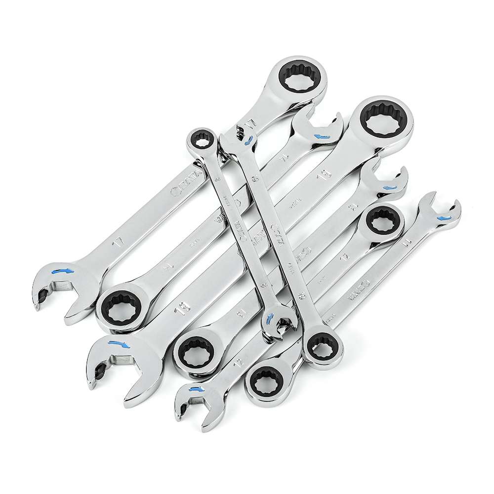 SATA ST09079SJ 8-Piece Metric Double Ratcheting Wrench Set 1