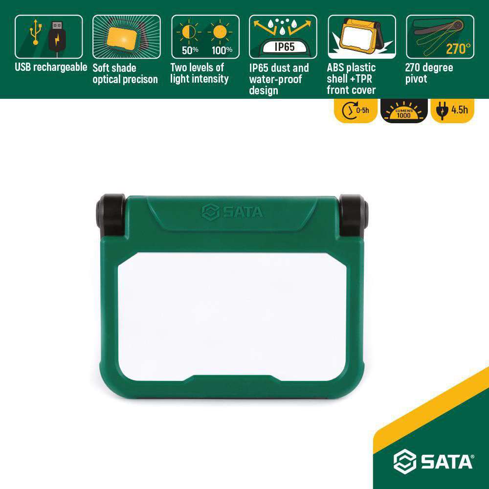 SATA ST90613 Industrial Lithium Battery Water Proof Flood Light (1000LM) 7