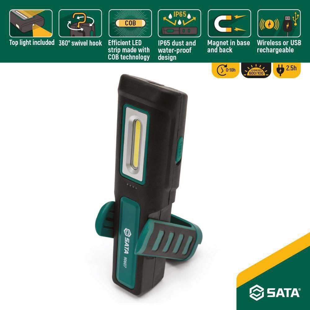 SATA ST90607 Industrial Wireless Rechargeable Work Light (600LM) 10