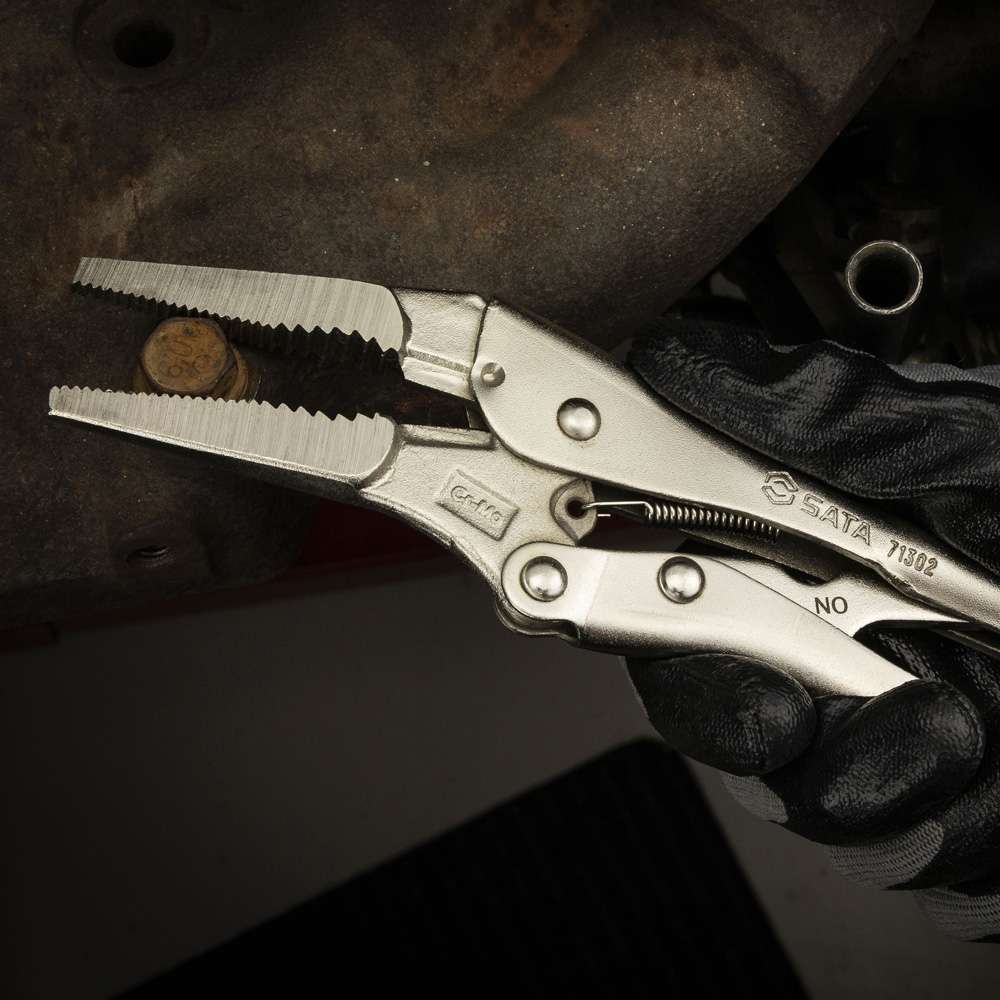 SATA ST71301ST 6" Long Nose Locking Pliers 4