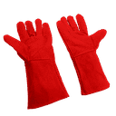 Welding Gloves Leather Red (Per Pcs) 0