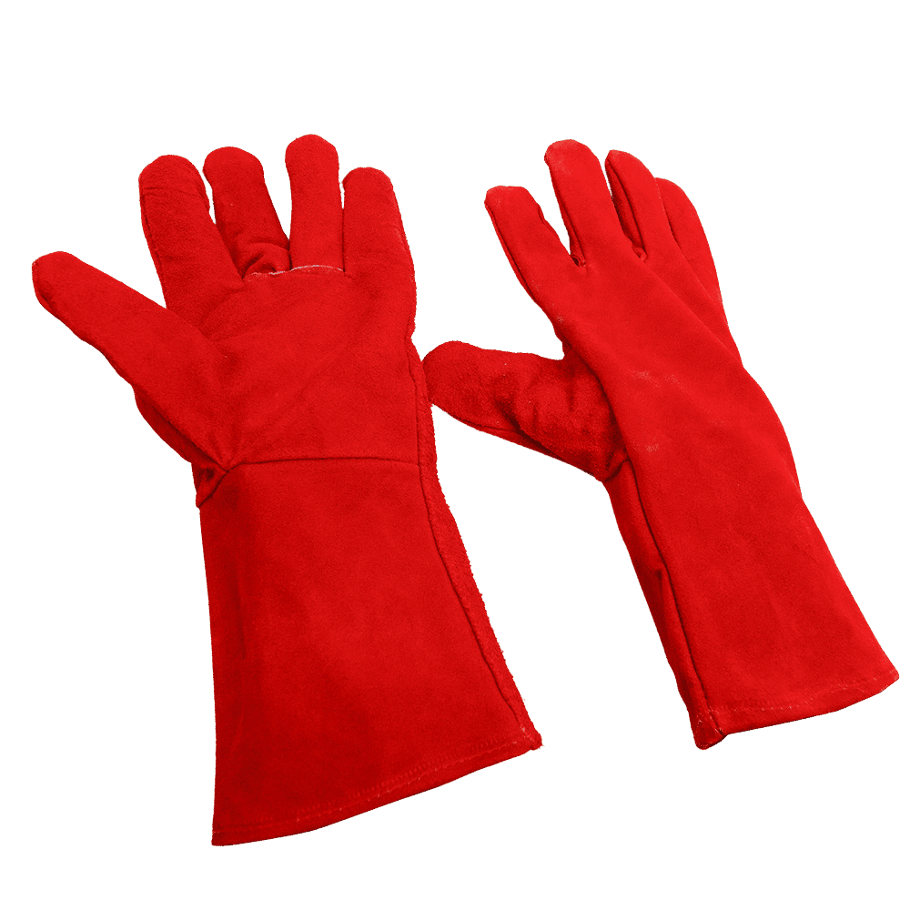 Welding Gloves Leather Red (Per Pcs) 1
