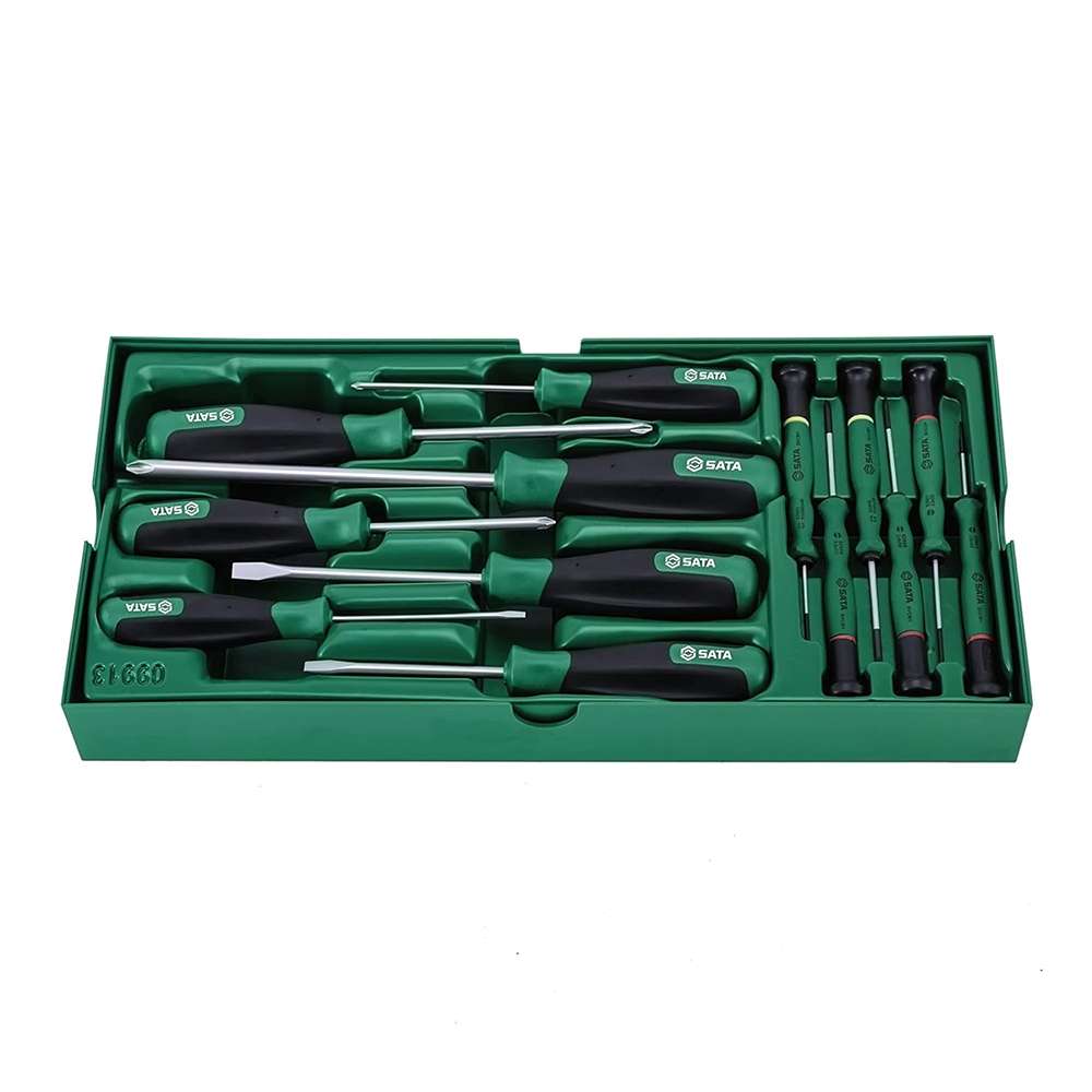 SATA ST09913 13-Piece Screwdriver Tray Set 0