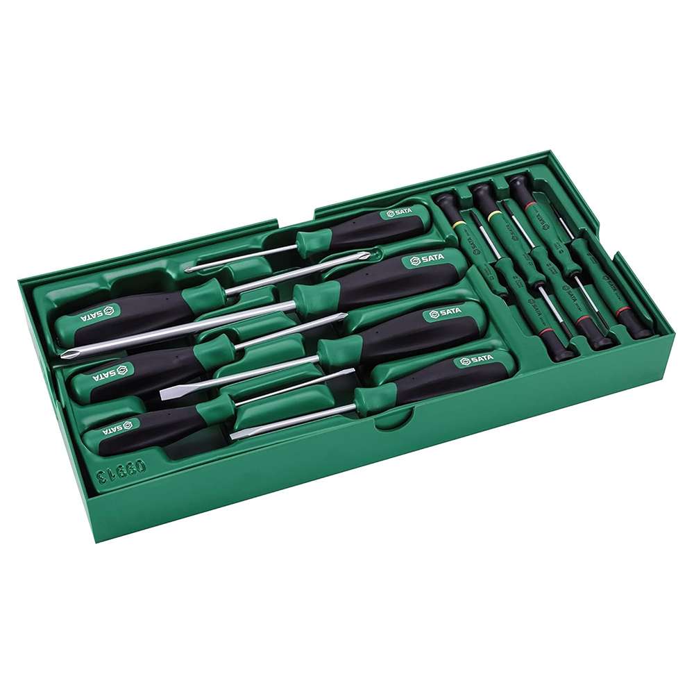 13 PC. COMBINATION SCREWDRIVER TRAY SET GL09913 SATA 3
