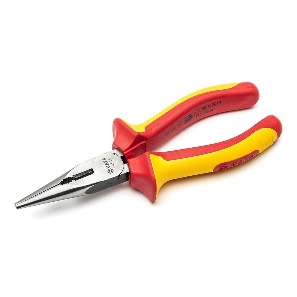 SATA GL70132 VDE Insulated Long Nose Pliers 8" 0