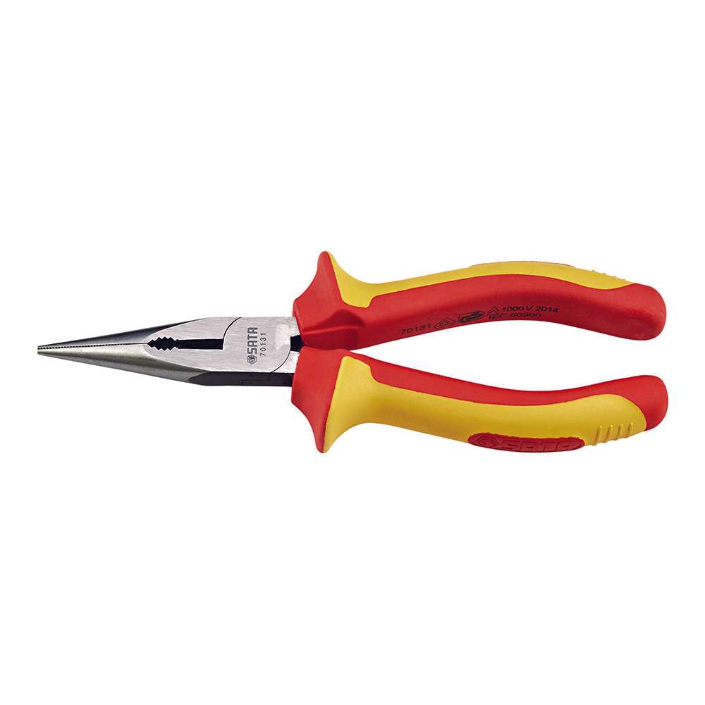 SATA GL70132 VDE Insulated Long Nose Pliers 8" 1