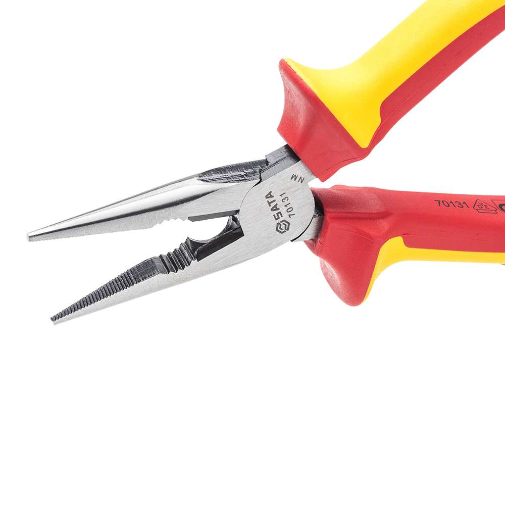 SATA GL70132 VDE Insulated Long Nose Pliers 8" 2