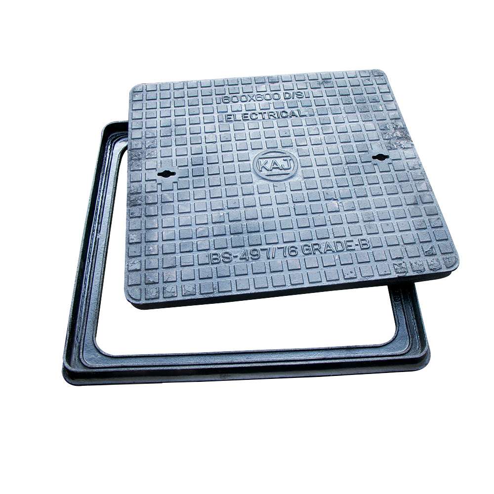 غطاء فتحات التفتيش الكهربائية قياس (60X60) وزن (90kg) 2
