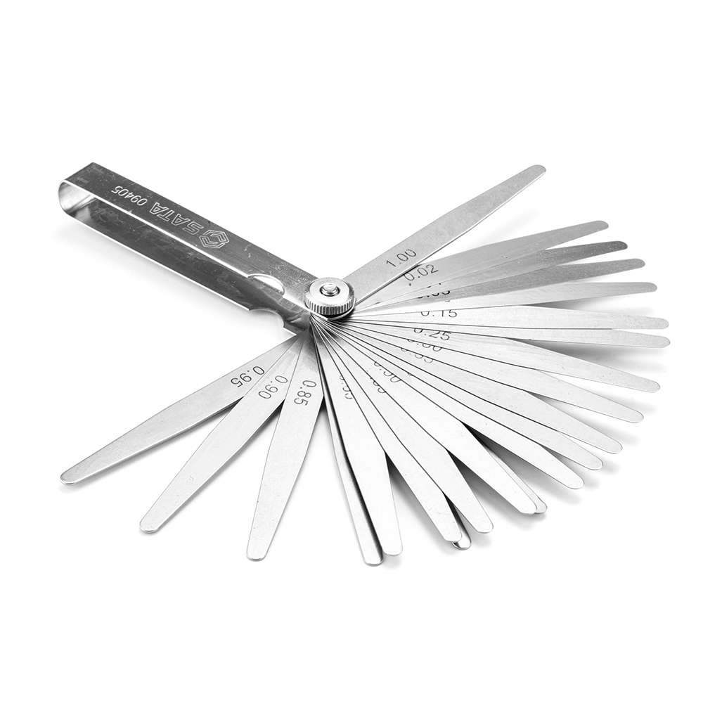 شفرات قياس الخلوص من ساتا المكونة من (23) قطعة سماكة (0.02-1.00mm) موديل (GL09405) 1