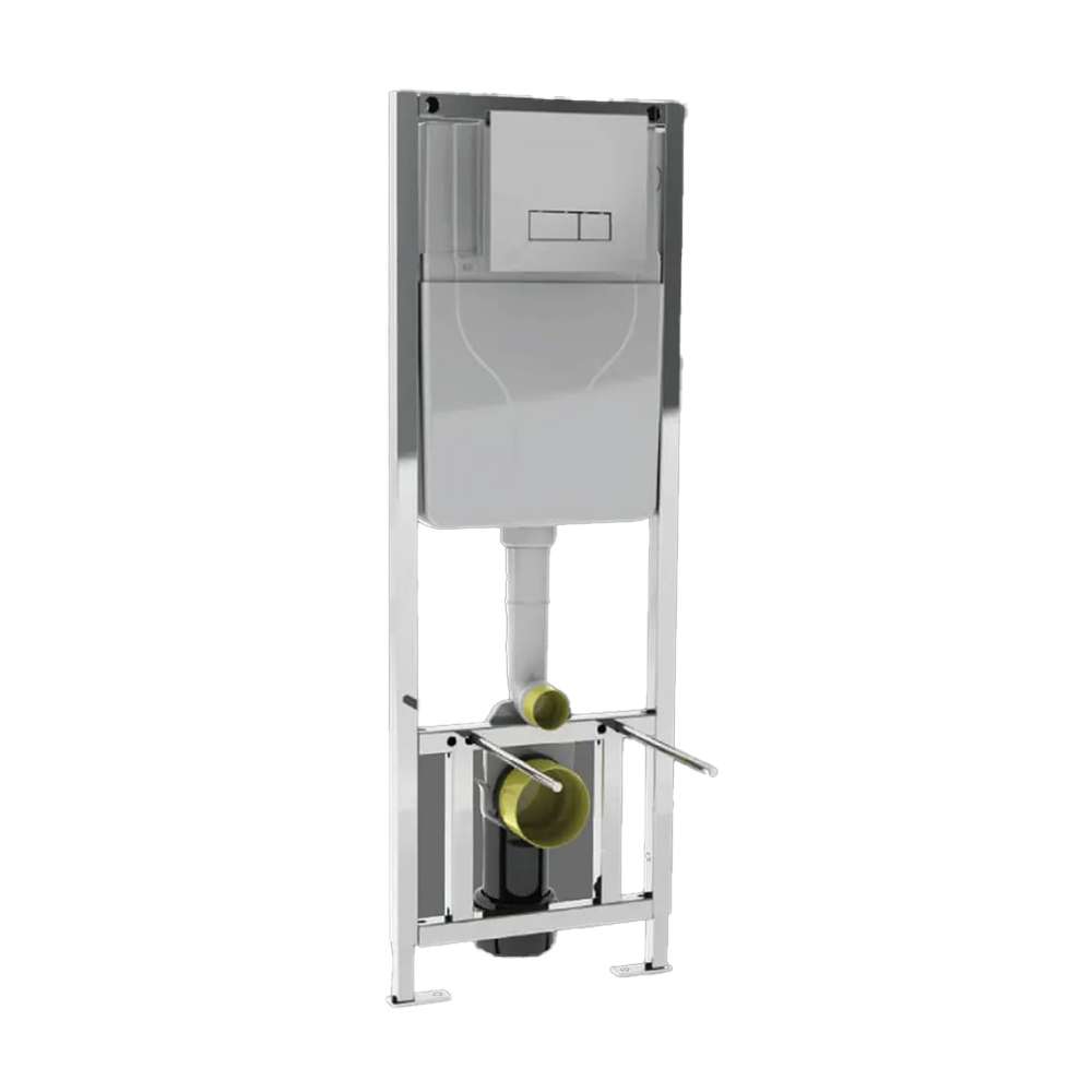 Milano Sanica 140500100303 Concealed Flush with Chrome Push Plate